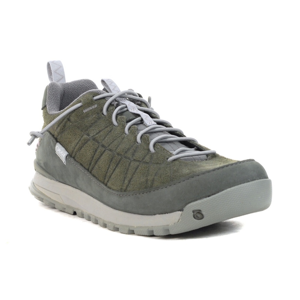 Oboz Women's Jeanette Low Charcoal Stretch Lacing Casual Shoes size 7.5